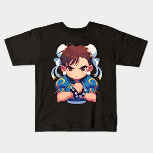 Street Fighter Chun Li Art Kids T-Shirt